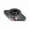 Browning Mounted Cast Iron Two Bolt Flange Ball Bearing - 52100 Bearing Steel, Blk Oxided Inner-Setscrew Lock VF2S-212 AH